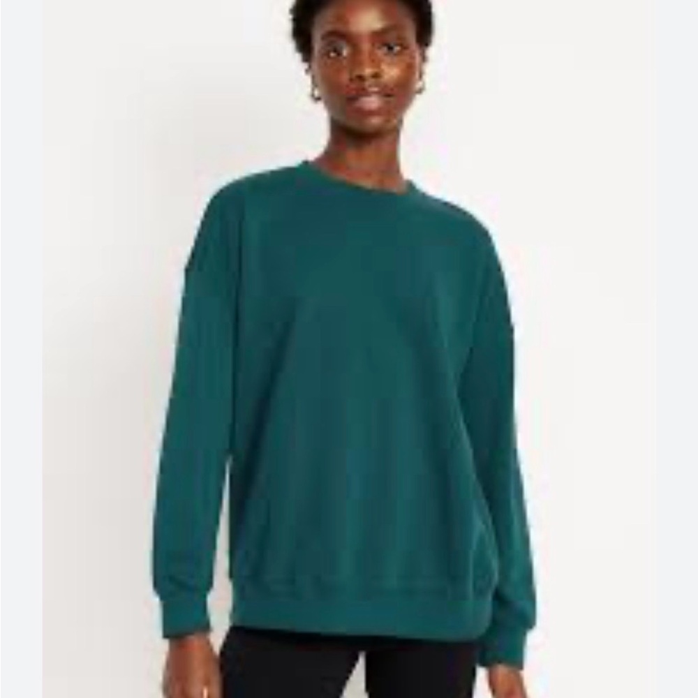 Old navy so comfy Green Crewneck Sweatshirt size  small shirt top oversized